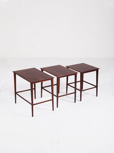 Set of Three 1960s Danish Nest Tables
