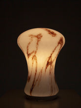 Load image into Gallery viewer, Vintage veined opaline table lamp