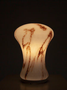 Vintage veined opaline table lamp