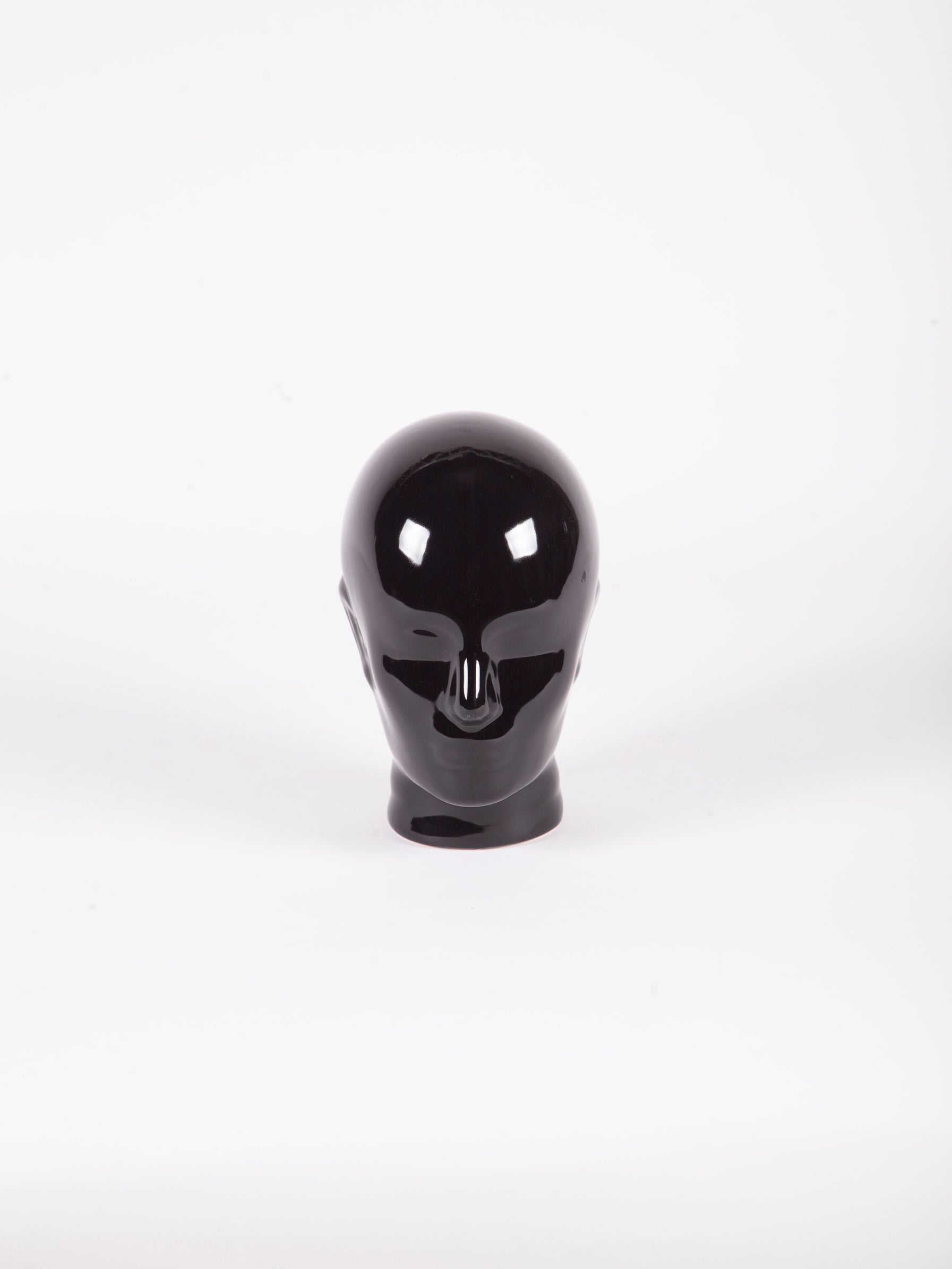 1970s Black Porcelain Head