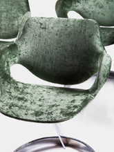Load image into Gallery viewer, Lovely green Scimitar dining chairs by Boris Tabacoff