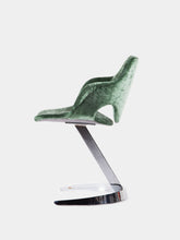 Load image into Gallery viewer, Lovely green Scimitar dining chairs by Boris Tabacoff