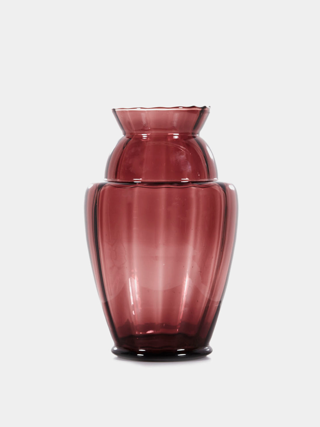 Regal Glass Vase from Val Saint Lambert, 1930s